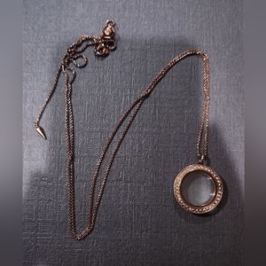 Origami Owl Medium Chocolate Locket with chain